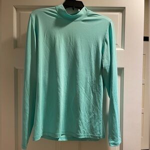 2 for $40 Callaway Light Aqua Performance Mock Neck Top